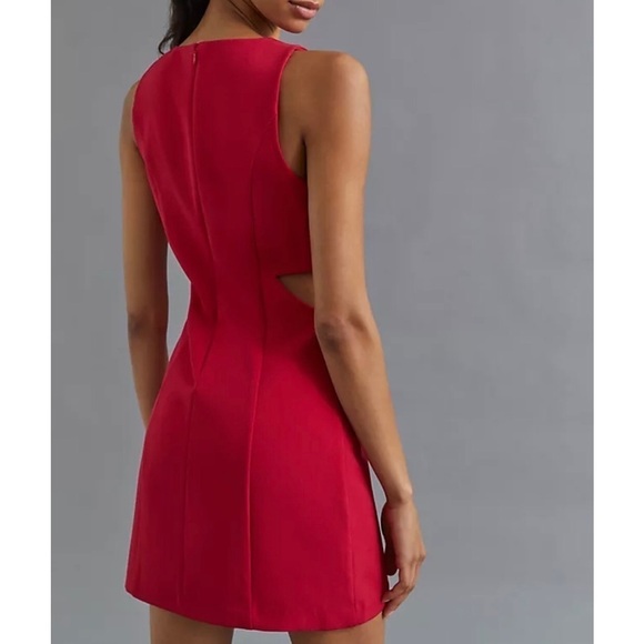 Anthropologie Mare Mare Cutout Red Dress - Picture 9 of 10
